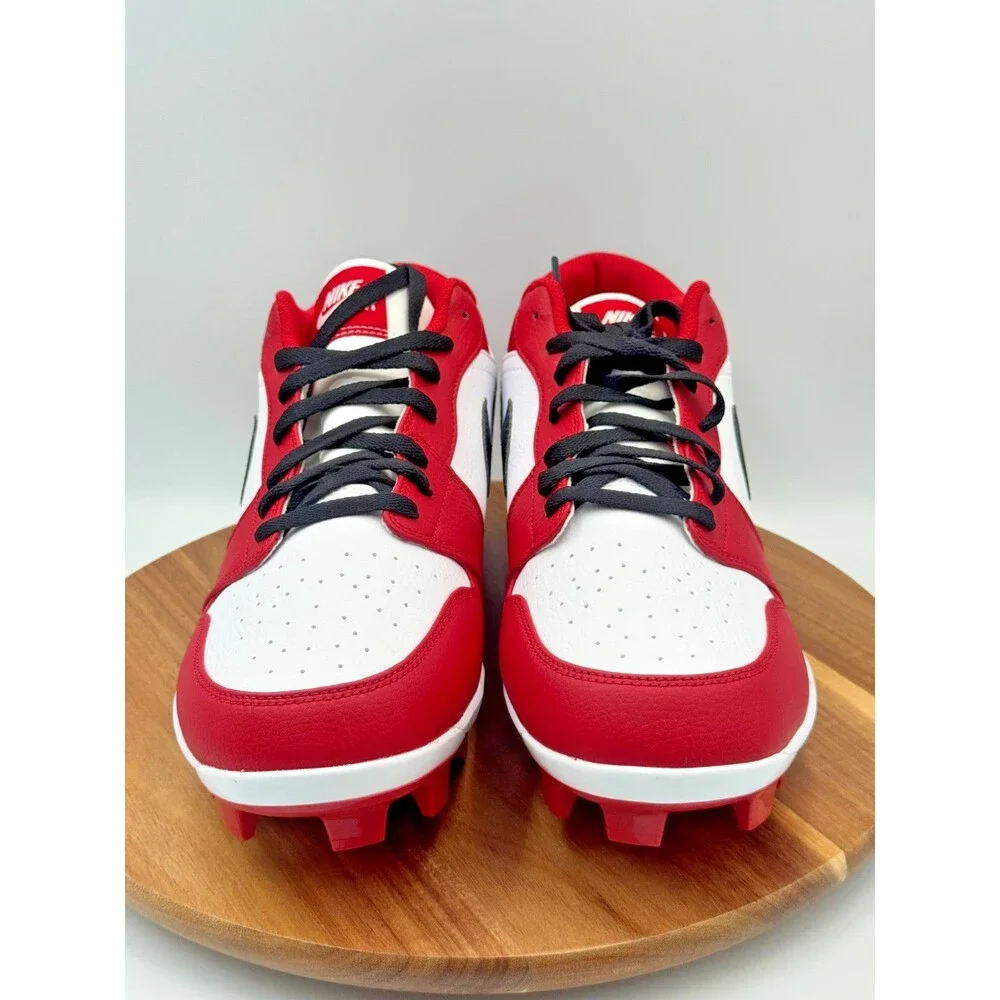 NIKE Air Jordan 1 Retro MCS Low Chicago Baseball Cleats Men's Size 12 CJ8524-611